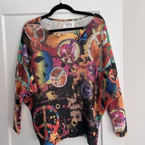 Brand Bazar Peace Sign Sweater